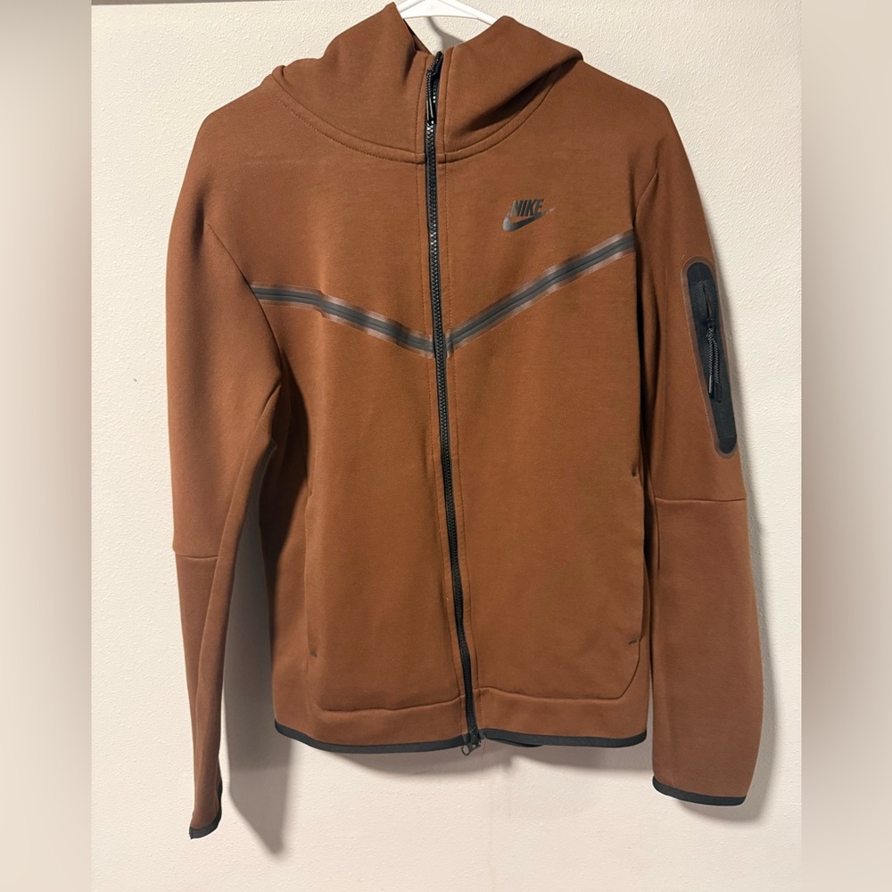 Nike Tech Brown Zip Up with Black Details